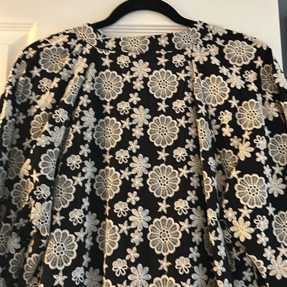 Tuckernuck Hyacinth House Black and White Floral Long Sleeve Dress - Picture 7 of 7
